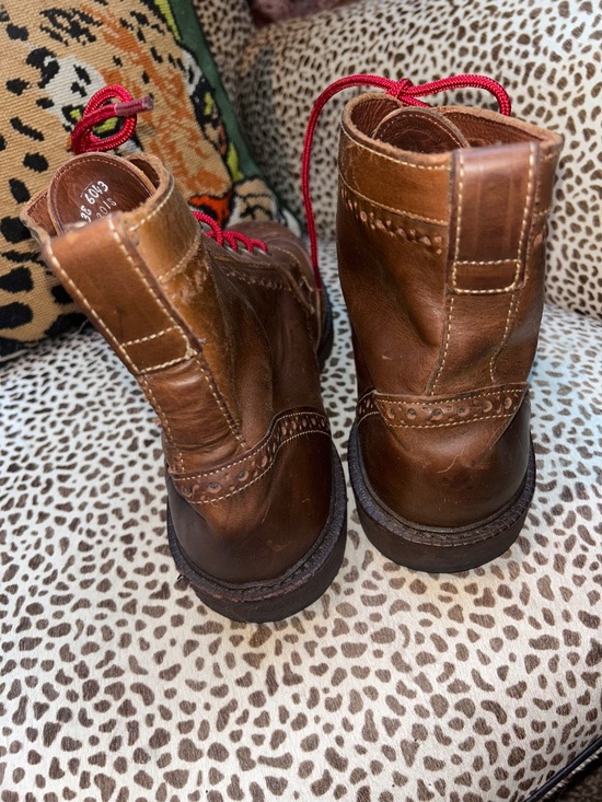 Allen Edmonds Lord Bratch brown leather wingtips boots 10 1/2 main image 5